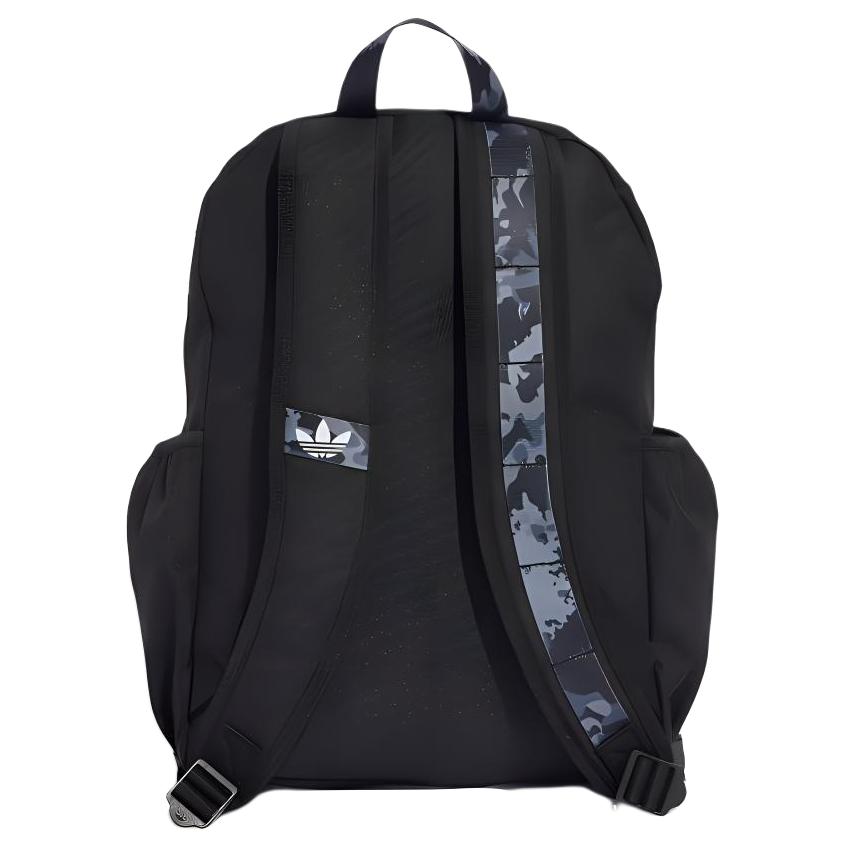 Adidas Originals Casual Versatile Sports Recycled Polyester Backpack Unisex Backpack Black Multicolor IX6824