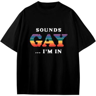 Funny Pixel Sounds Gay I'm In Anime Cartoon Gift Girls Boys Teens T-Shirt