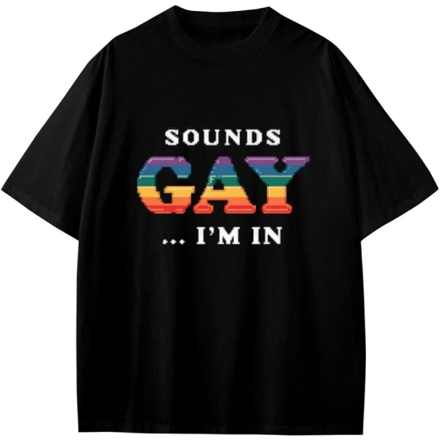 

Funny Pixel Sounds Gay I m in Anime Cartoon Gift Girls Boys Teens T-Shirt XXXXXL різнокольоровий
