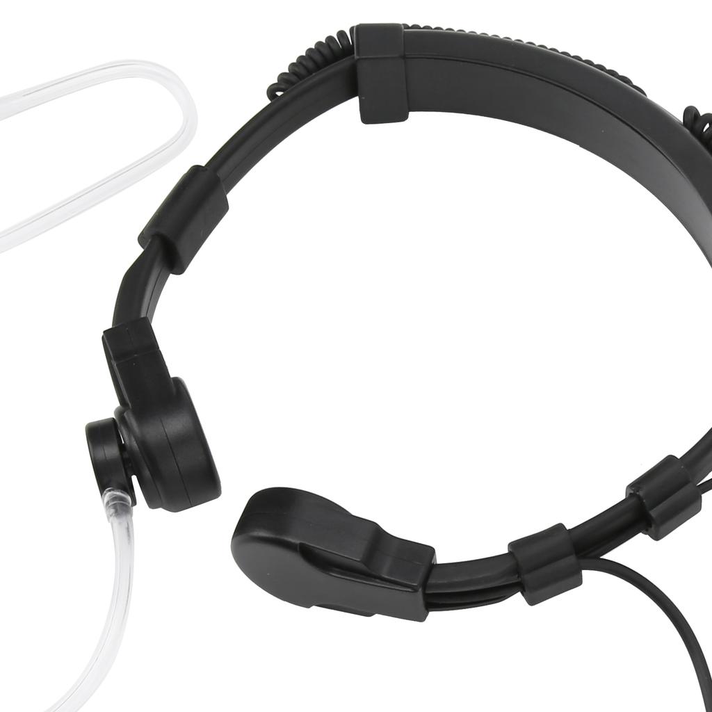 Throat Earpiece Headset Air Acoustic Tube Throat Vibration PTT Mic Headset for UV9R Plus BF9700 BFA58