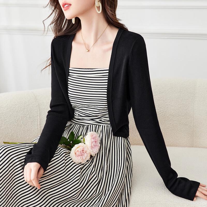 Srcr Women s Thin Mulberry Silk Blend Knit Cardigan L