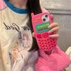 Korea süße rosa 3D Cartoon Handy Handytasche für Iphone 14 13 12 11 Pro Xs Max X Xr 7 8 6 Plus Se 3 Silikon weiche rückseitige Abdeckung