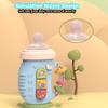 Silikon Baby Flaschenform Beißspielzeug Licht und Musik Elektrische Schnullerflasche Neugeborenes Beißspielzeug für Jungen und Mädchen im Alter von 0 3 6 12 Monaten
