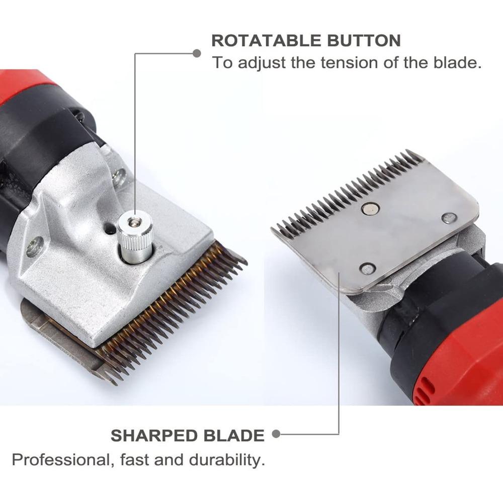 2pcs Carbide Material Horse Clipper Blades Livestock Hair Trimmer Blades  For Horse Grooming
