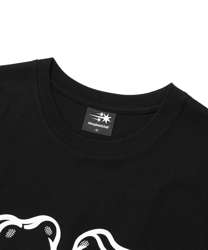 NICEGHOSTCLUB Gummy Bear&Logo Tee_Black(Ng2Emut501A)