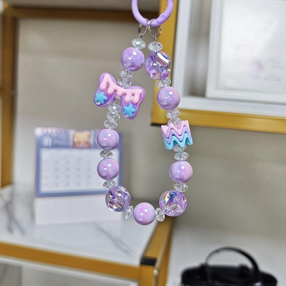 Capyabra Bead Phone Pendant Bow Phone Wrist Strap Kawaii Beaded Phone Chain  Mobile Phone