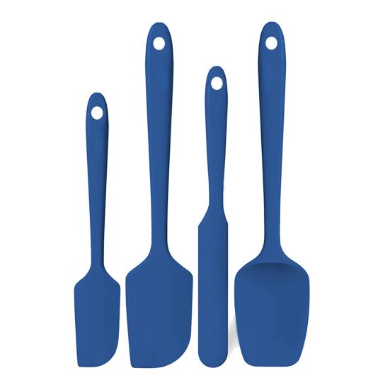 4Pcs Silicone Spatula Set Food Grade Ergonomic Handle Spatulas High Heat Resistant Kitchen Utensils for Cooking Baking Stirring Scraping Serving