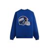 Kith For The NFL: Giants Helmet Nelson Vintage Crewneck Current Unisex Tops Blue KHM031623-412