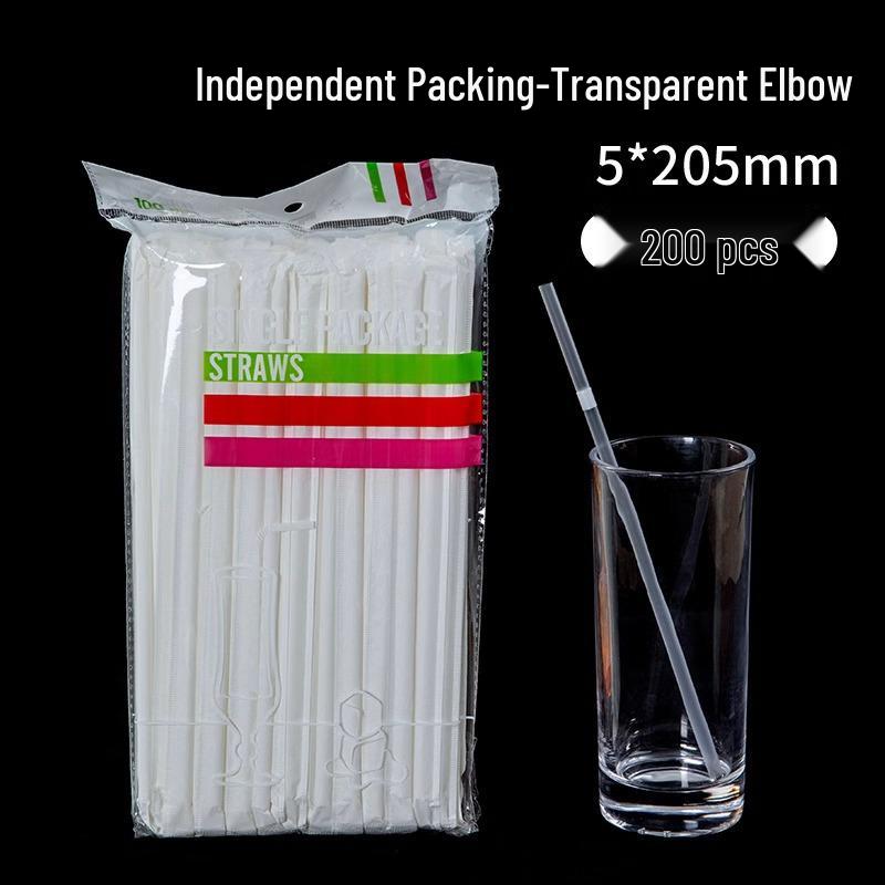 

Individually Wrapped Bendable PLA Straws - Food Grade, Degradable, Color Options