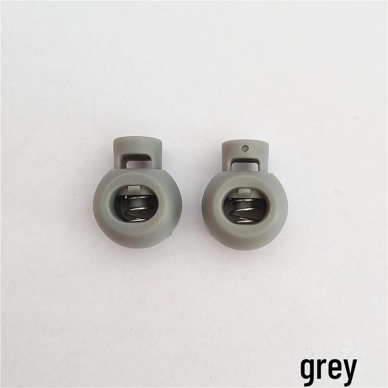 Mixed Color Large Round Bead Single-Hole Spring Buckle (50 pcs/pack)