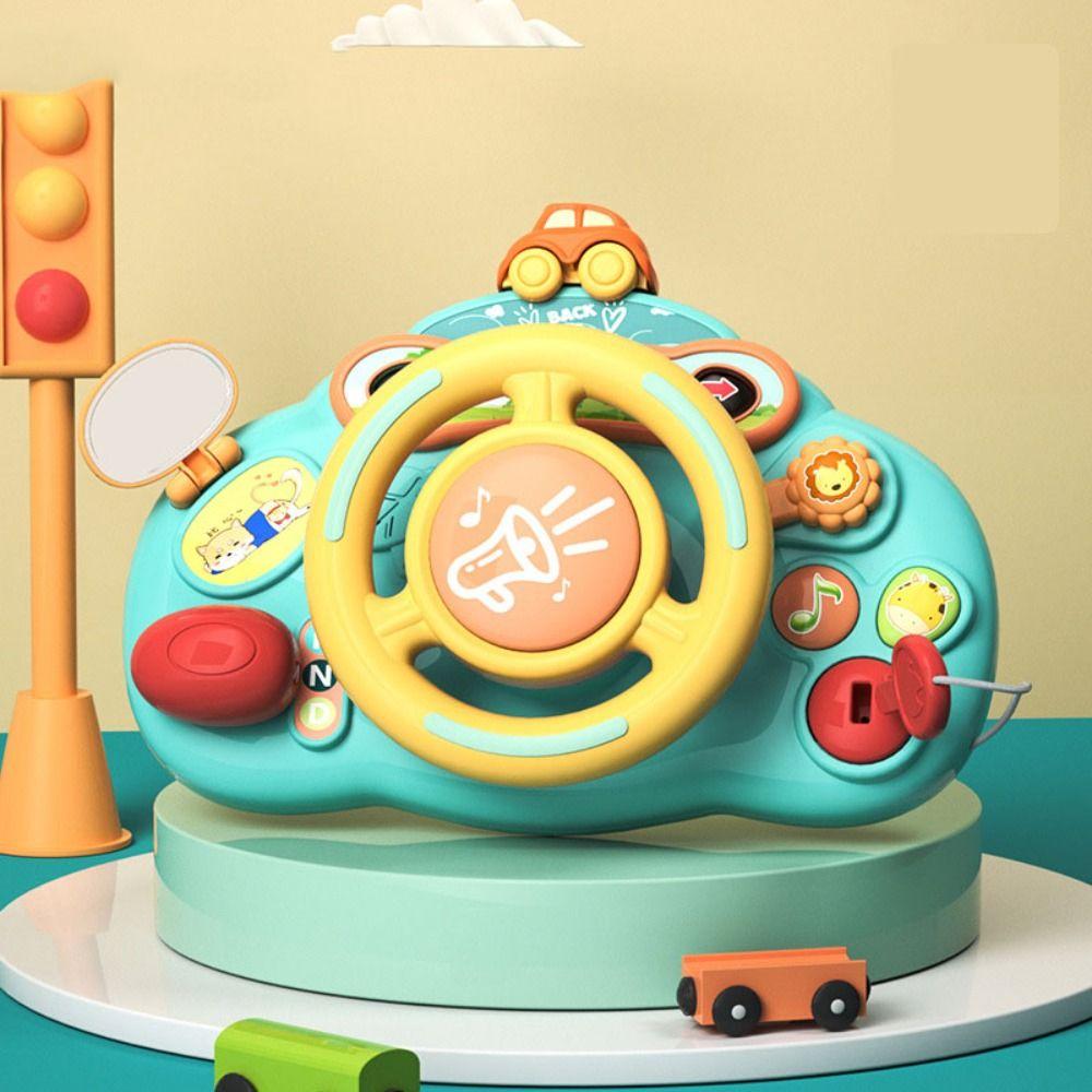 with Sound Light Baby Steering Wheel Toy Puzzle Stroller Driving Musical Toys  Boys Gift
