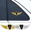 3D Wings Metal Shield Logo Metal Sticker Decorate Car Accessories For Mitsubishi Mirage G4 KU8