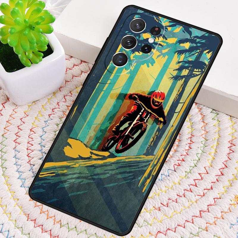 Cycling Bicycle Cycle Funny Phone Case for Samsung Galaxy Note 10 Pro S26 Ultra S23 S24 FE S25 S21 S22 PLUS Shockproof Cove