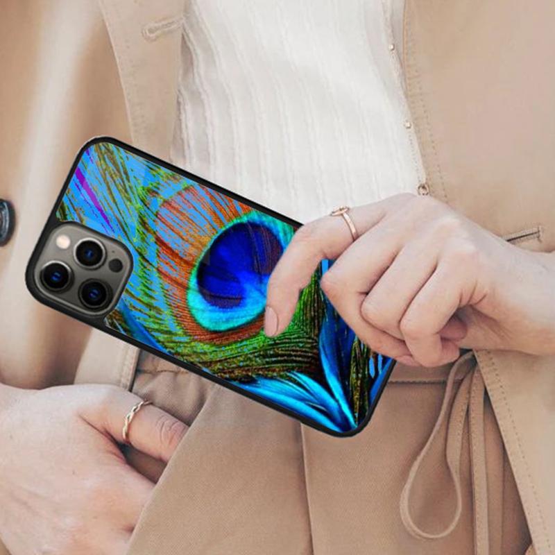Peacock Feathers Magnetic Phone Case For APPLE iPhone 17 Air 16 14 13 12 Pro Max 15 Plus Wireless Charge With MagSafe Cover