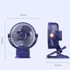 Rechargeable Mini Clip Fan USB Wireless Ceiling Fan LED Night Light Fan  for Home Camping Office