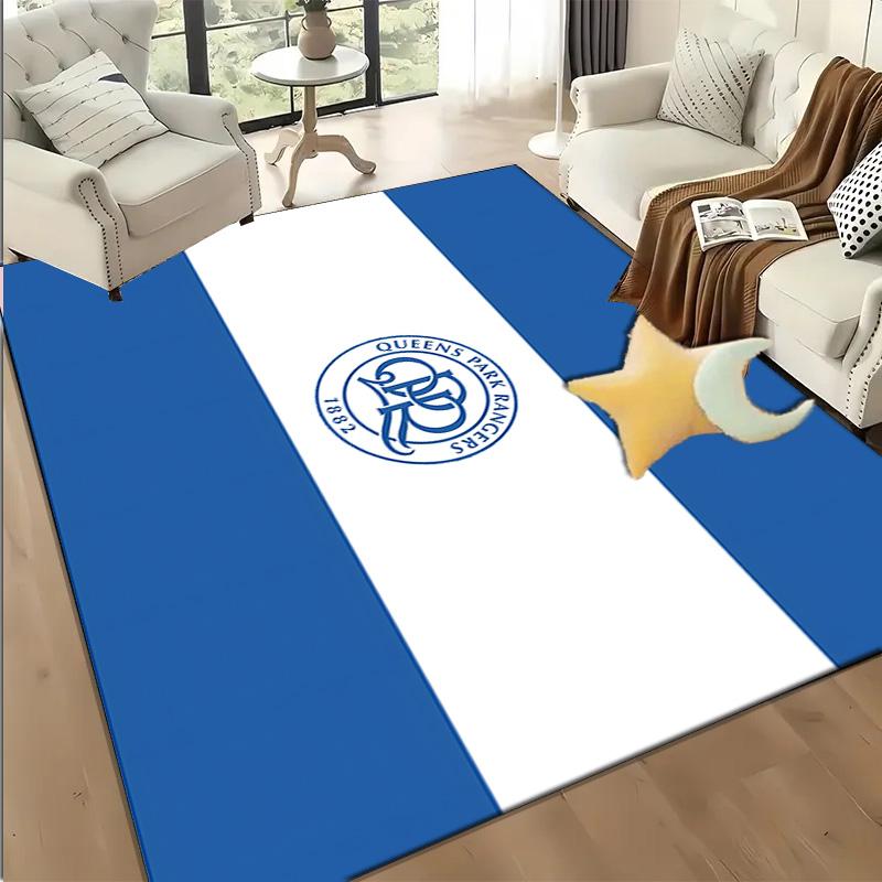 1PC Blue And White Queens Park Floor Mat for Living Room, Game Rooms, Office, Bedroom, Office Floor Mat Playful Design, Christmas fan gifts