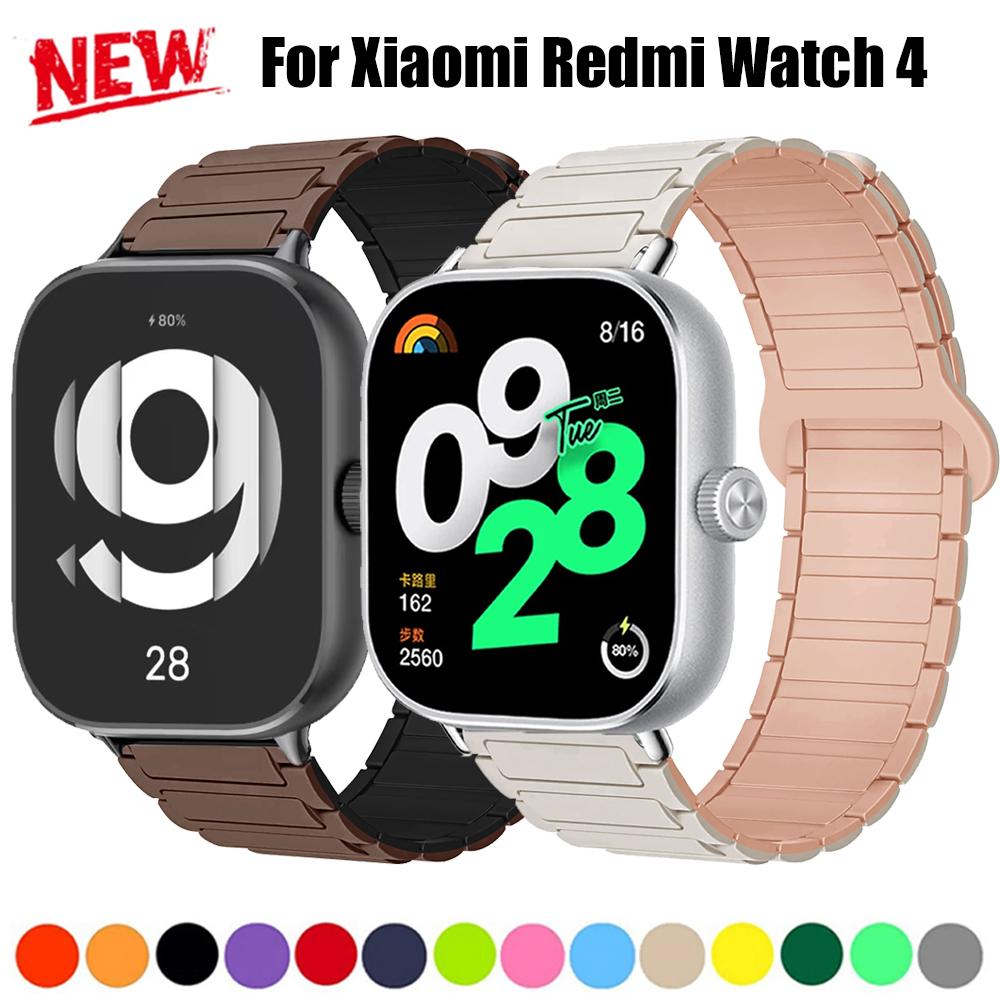 Magnetický náramek pro řemínek Redmi Watch 4 Silikonové pásky pro Xiaomi Mi Band 8 9 pro Řemínek k hodinkám Vyměnitelné příslušenství Correa
