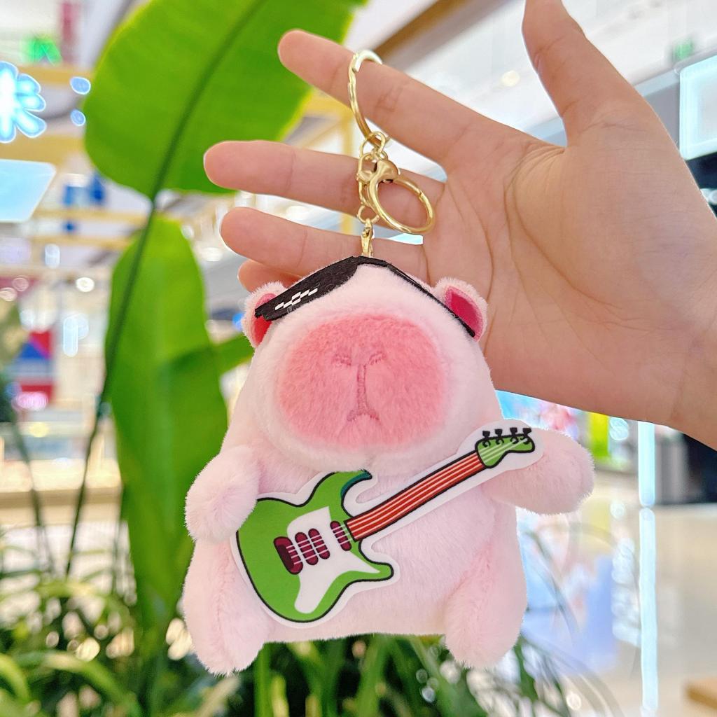 Cute Capybara Plush Toy Pendant & Keychain Charm