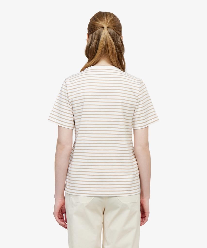 LACOSTE Women'S Striped Short Sleeve T-Shirt Tf262E-56G 02S