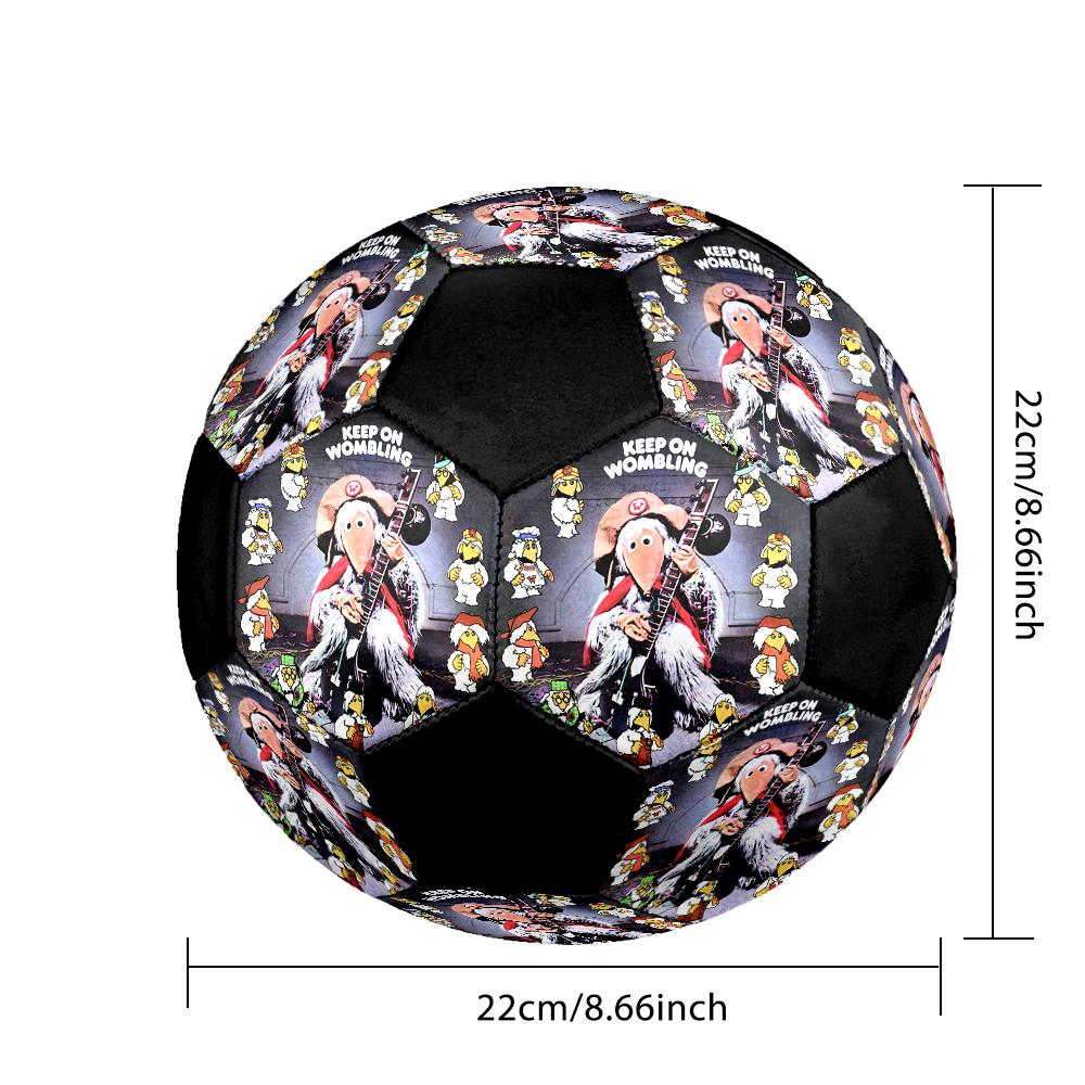 The Wombles Indoor Soccer Ball Colorful Machine Stitched PVC Size 5 Team Training Competition Ready Durable High-Bounce Cool Sports Gift