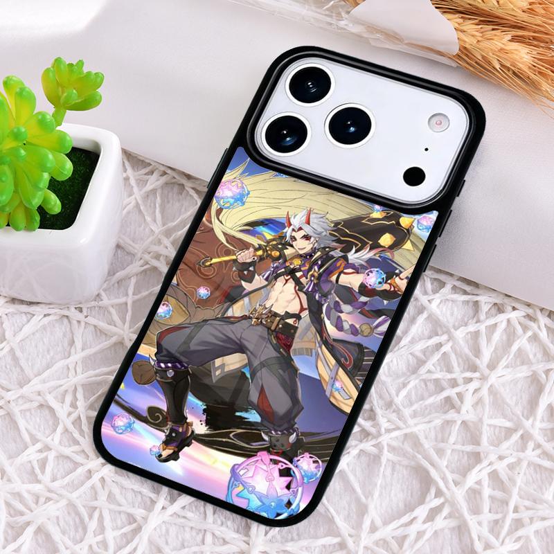 Genshin Impact Arataki Itto Phone Case for iPhone 17 Air 16 15 11 12 14 13 Pro Max Shockproof Cover