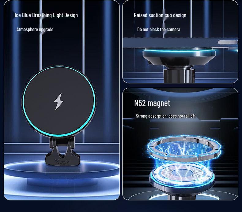 Magnetic Air Vent Wireless Car Charger for Apple Phones