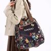 Butterfly Print Nylon Casual Travel Backpack With Waterproof Design For Outdoor Use