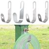Heavy Duty Water Hose Holder Garden Hose Hanger Multifunction Easy Use Space Saving Stainless Steel for Garden Hose