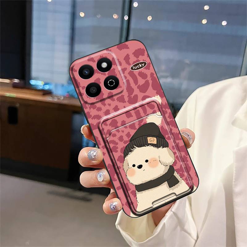 Card slot Full wrap Phone Case For Honor Play60 Plus/Honor200 Smart/X7C/Play9T protective Graffiti Anti-knock Cartoon