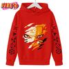 2025 MINISO Naruto Hoodie Kinder Kinderbekleidung für Jungen Baby Kinder Kleidung Herbst Warm Sweatshirts Mantel Cartoon Kleidung Hoodie