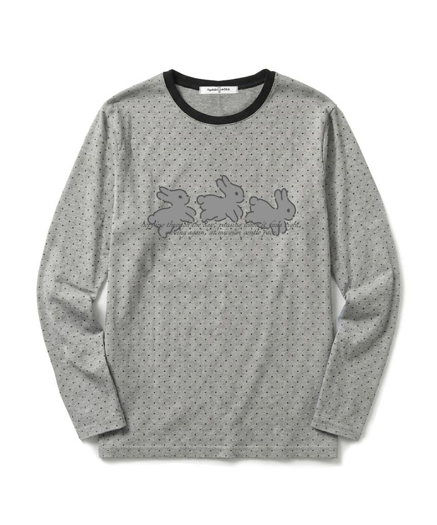 Deomopeuhauseu Rabbit Print Dot Standard Fit Long Sleeve [2 Colors]