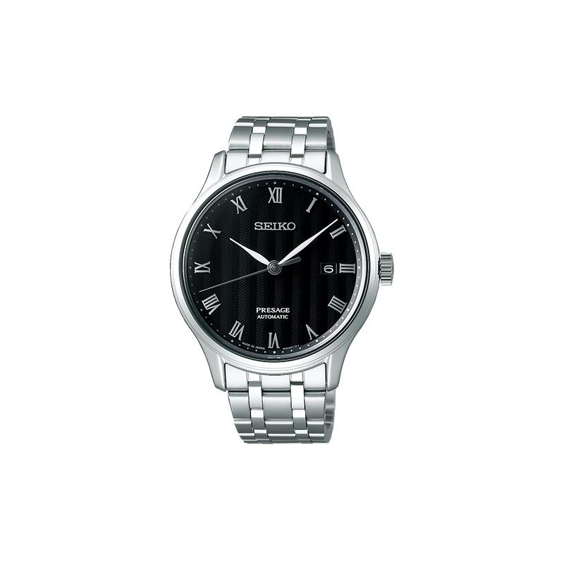 SEIKO Presage Series Hollow Transparent Automatic Steel Strap Men s Watch Black Dial SARY099 чёрный