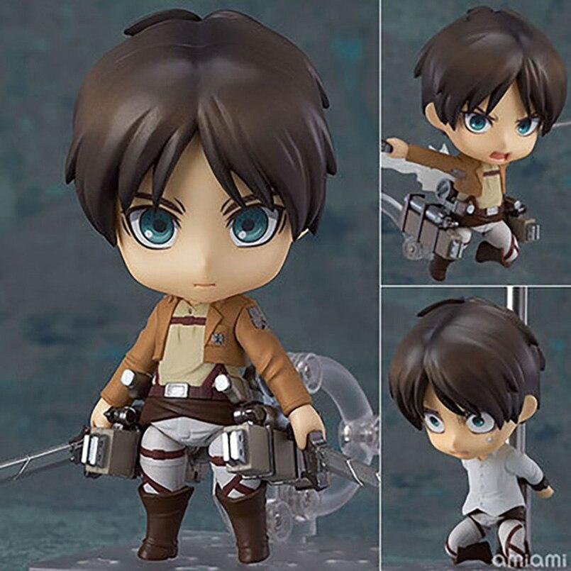 10cm Q Version Anime Attack On Titan Figure Jager Pvc Action Figure Collectible Model Toys Kid Gift