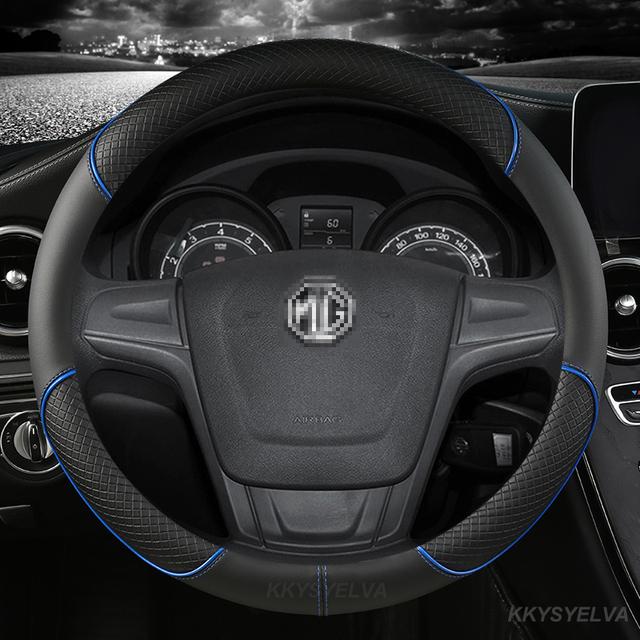 Coprivolante in Pelle Microfibra 38cm 15" Per MG 3 5 6 HS ZS EV MG3 3SW MG5 MG6 MG7 ZR EHS GT EZS Accessori Auto