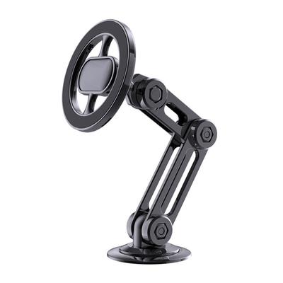Folding Magnetic Car Phone Holder Flexible Angle Adjustment Dashboard Cell Phone Mount For Magsafe