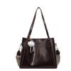 Retro Large-capacity Tote Bag Women's Autumn and Winter New Shoulder Messenger Bag Fashionable Versatile Commuter Bag