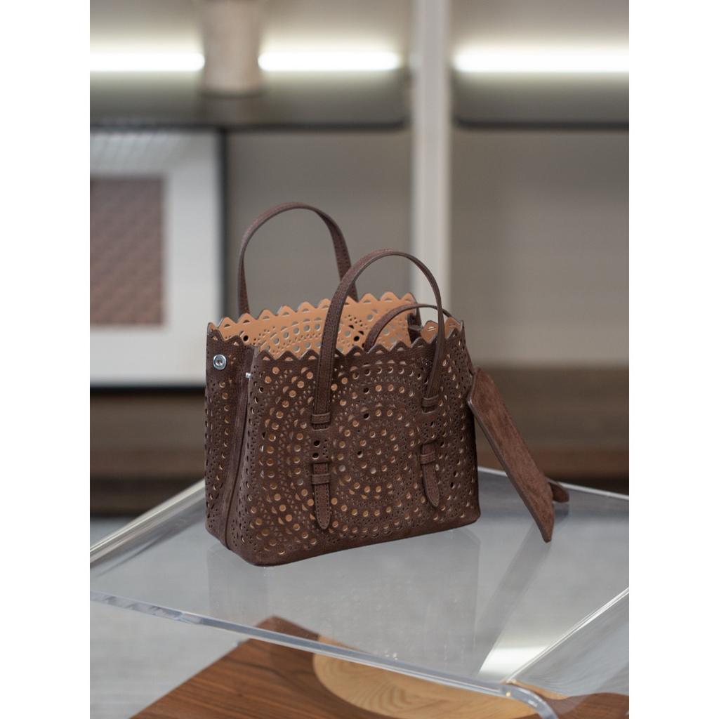 Mina20 erste Schicht Samt Litschi-Muster Kalbsleder Hohlraum Weißer Stahl-Beschlag mit einzelnem Schulter-Crossbody-Schultergurt Französisch Hohlraum