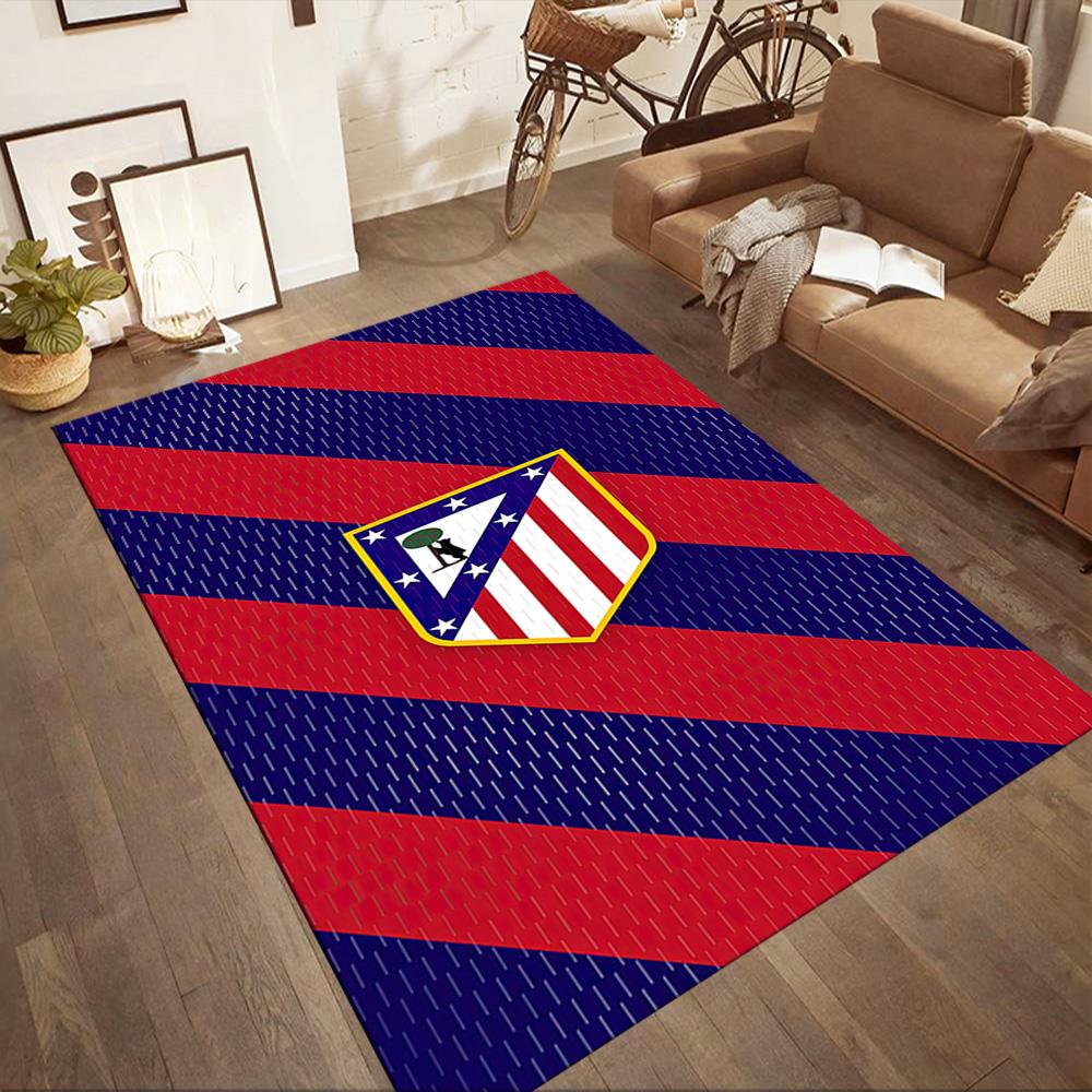 Atletico Madrid Area Rug Suitable For Hallway Bedrooms Decorate Room Playrooms Antislip Carpet Anime Office Decor