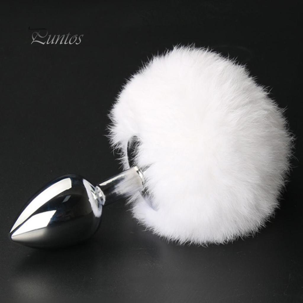 Relax Body Women Masturbator Faux Fox Tail Metal Anal Plug Butt Couple Flirting Adult Productss