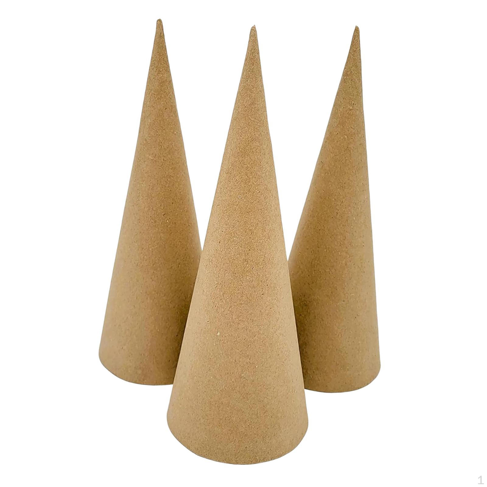 

3 Паперові конуси з відкритим дном, Універсальні вироби, Креативні Хелловінські прикраси. 25cm