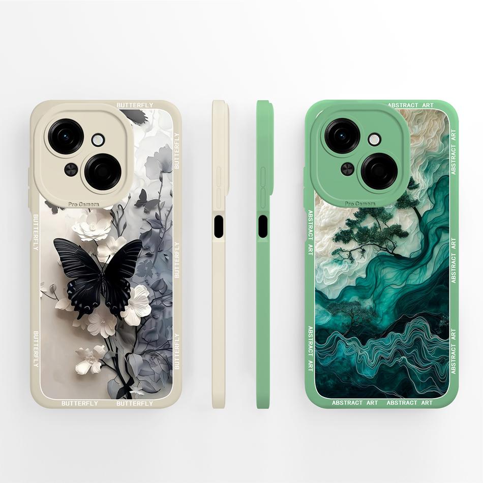 For Tecno Spark Go 1 / Spark Go 2025 Phone Case Astronaut Cartoon Fashion Soft Liquid Silicone Funda For Spark Go1 Back Cover