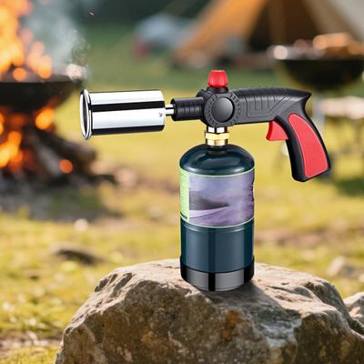 Torche de Grill Portable Légère Flamme Réglable Torche au Propane Allume-Feu de Camp Camping en Plein Air Randonnée Cuisine Barbecue Charbon de Bois Torche au Propane