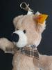 [USED] Old Steiff Teddy Bear Plush Keychain Beige with Paper Tag