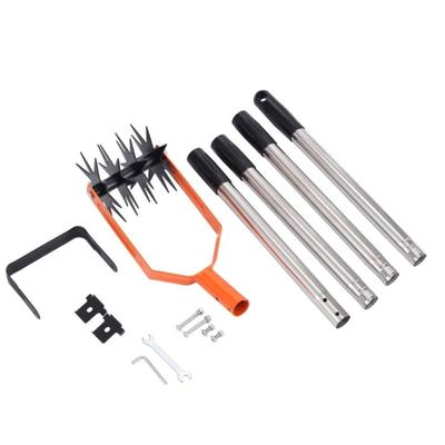 Manual Soil Tiller Featuring Adjustable Handle Length and Steel Blade for Back Friendly Gardening