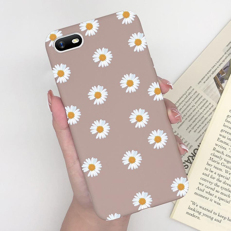 For OPPO A1K Phone Case Daisy Flower Heart Cover Silicone Soft Coque For oppo a1k RMX1941 A1K A1 k Oppo Realme C2 RealmeC2 Funda
