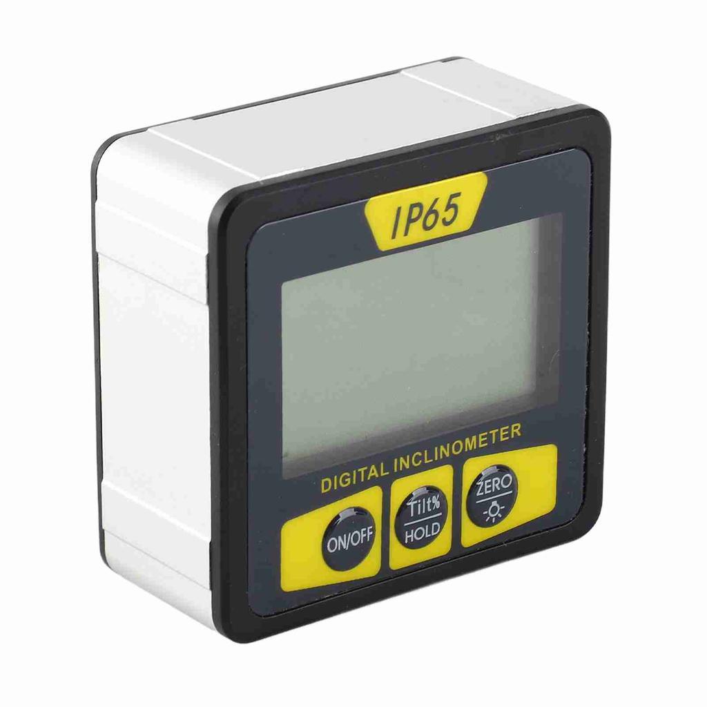Magnetic Digital Level and Angle Finder Versatile Mini Inclinometer LCD Display with Backlight Bevel Gauge IP65 Water