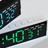 Digital Alarm Clock Large LED Display Brightness Adjustable Battery Operated Home Bedroom Clock with Week Temperature