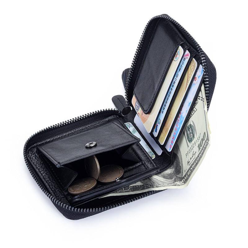 Classic Sheepskin Knitted Zipper Small Wallet Large Capacity Multifunctional Change Bag Folding