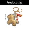 Festive Golden Foil Horse Keychain Symbolizing Wealth Luck And Safety In 3 Styles Prosperity Key Pendant Accessory