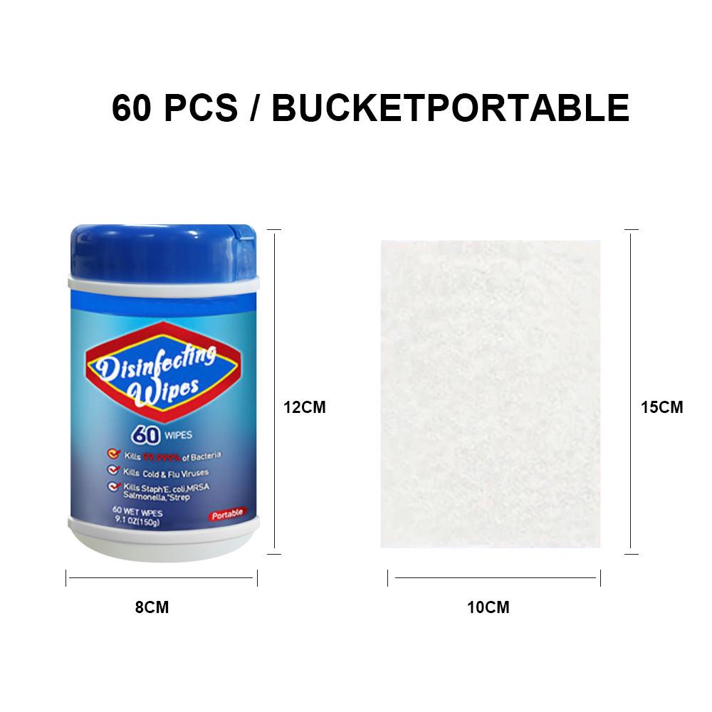 [EC] Disinfecting Wipes Bulk Hand Wipes 60 Sheet/Bucket Travel Size